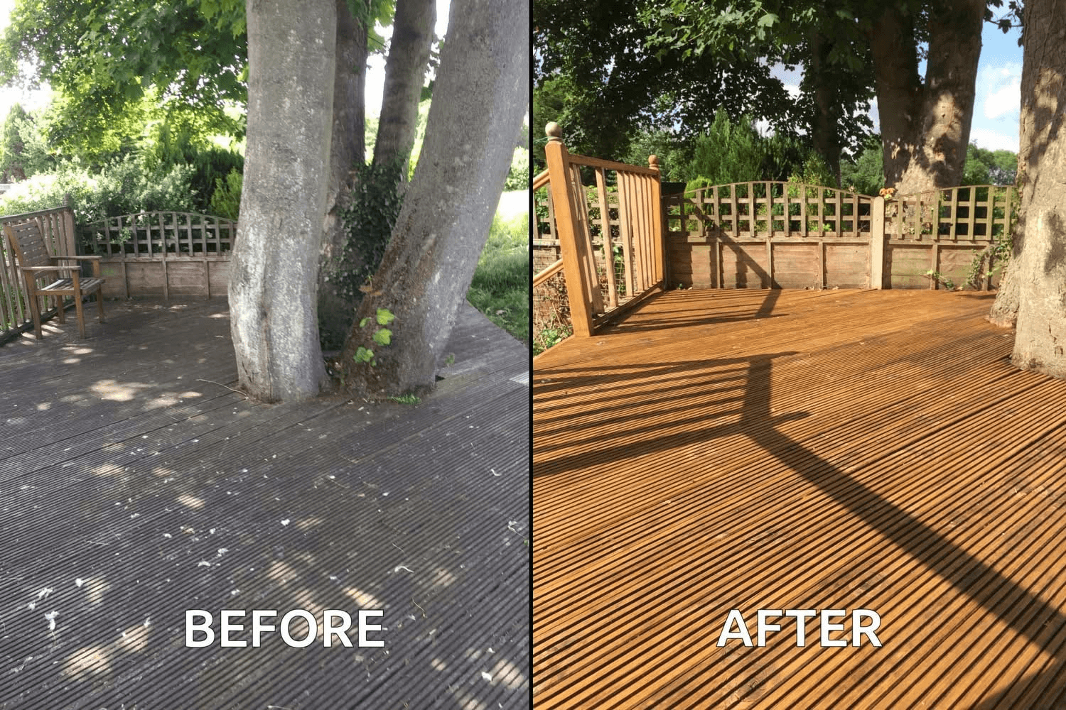 Before and after: Decking Restoration
