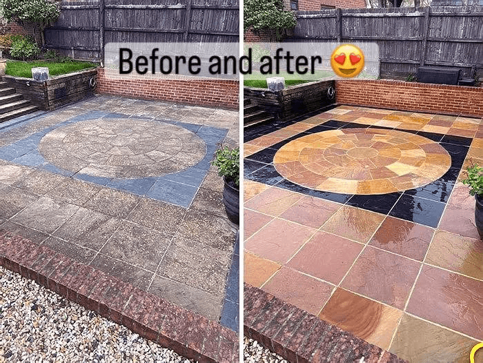Before and after: Patio Deep Clean